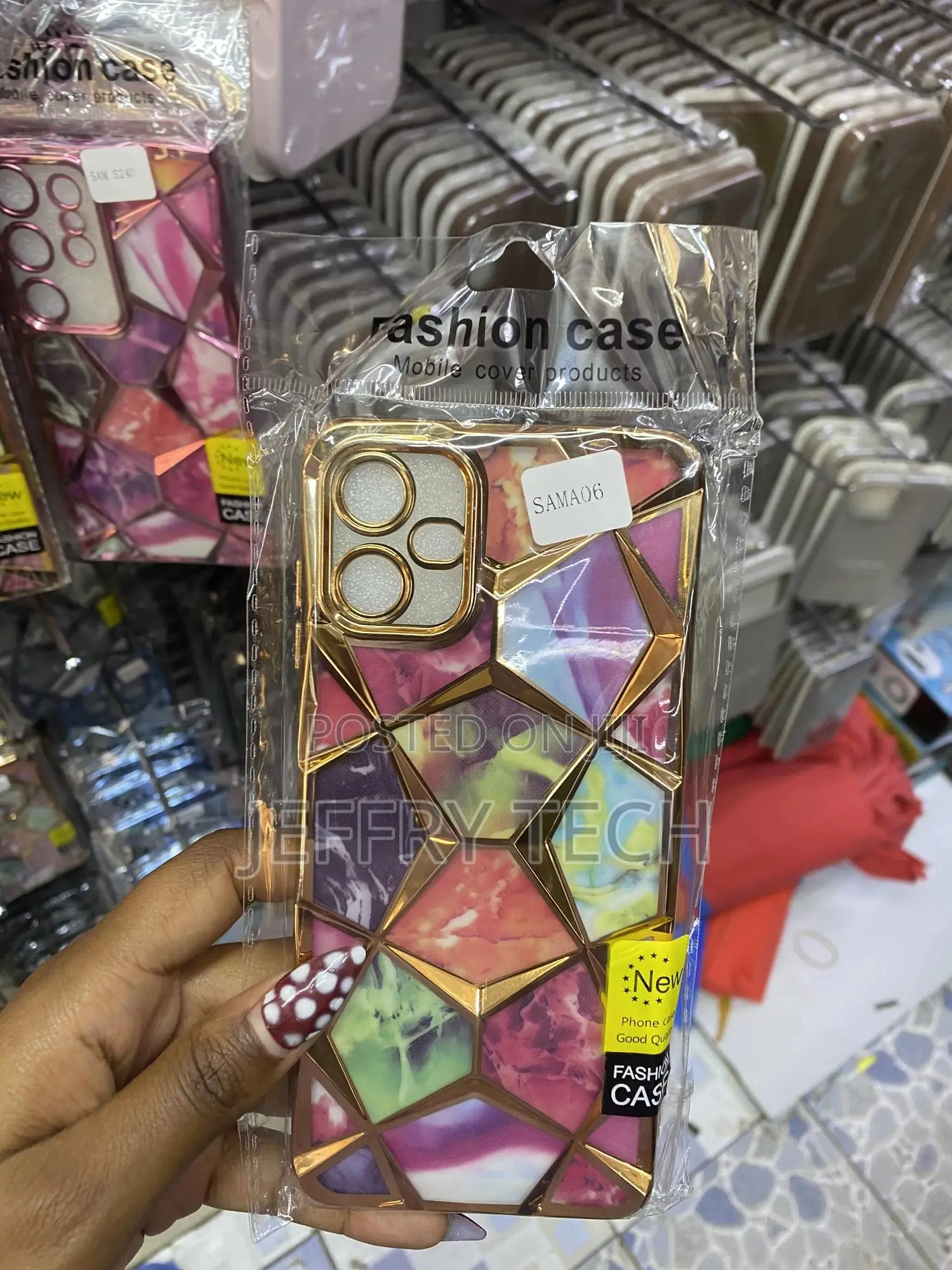 Xscot Samsung Galaxy A06 Glitter Sparkle Diamond Print Case