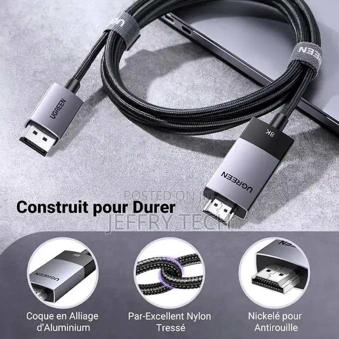Ugreen Cable Display Port to Hdmi 60hz / 240hz / - 200cm - Dp11-