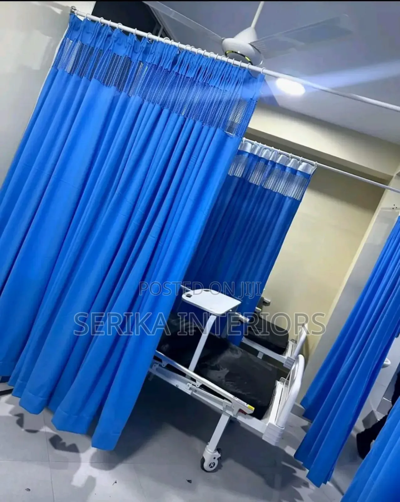 Blue Ward Hospital Curtains Hospital Curtains Environmental Friendly