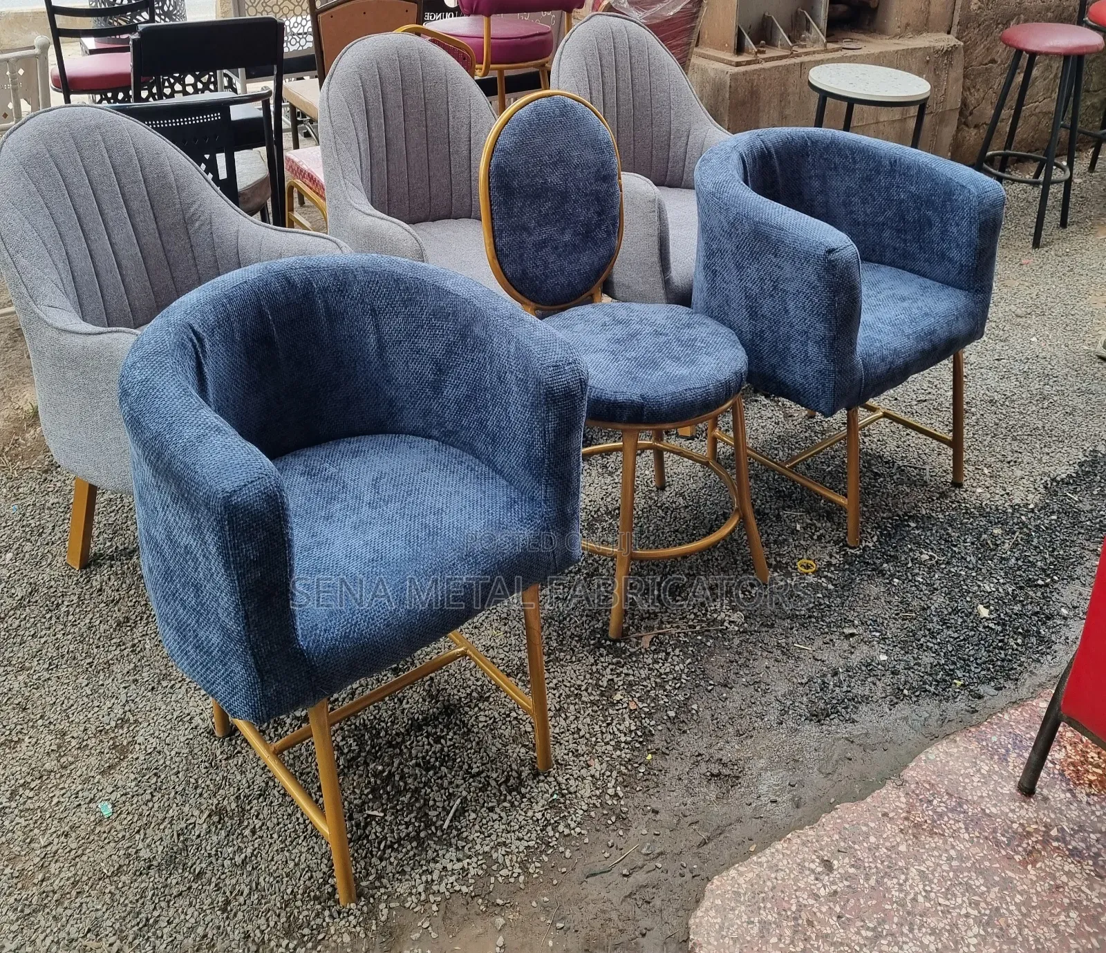 Manicure Salon Chairs,With Upholstery Fabric.