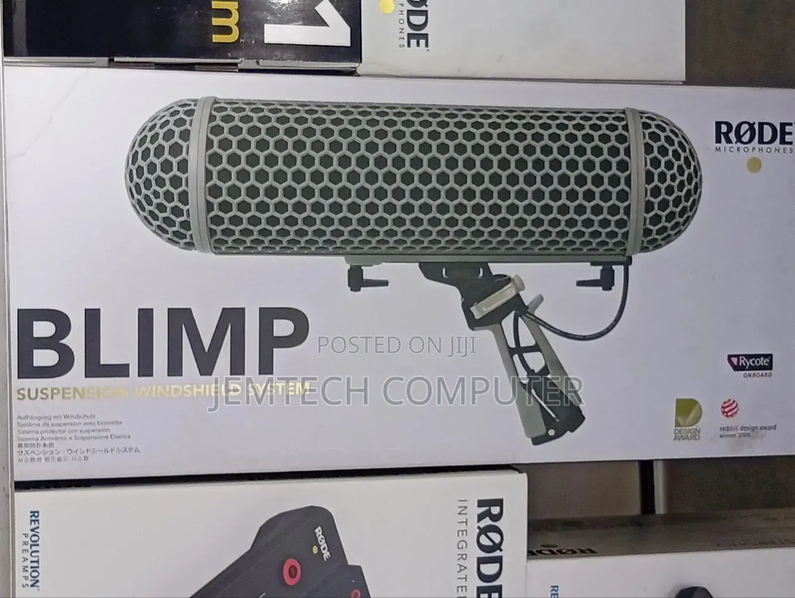 Rode Blimp Windshield And Rycote Shock Mount Suspension System