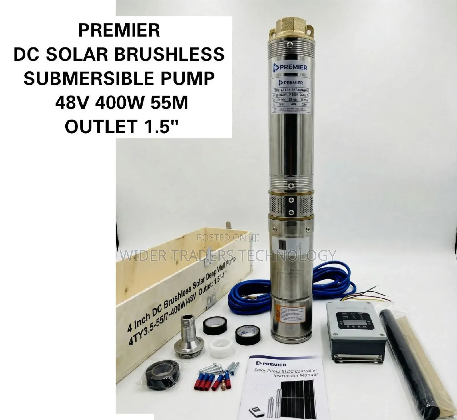 Premier Dc Solar Brushless Submersible Pump.