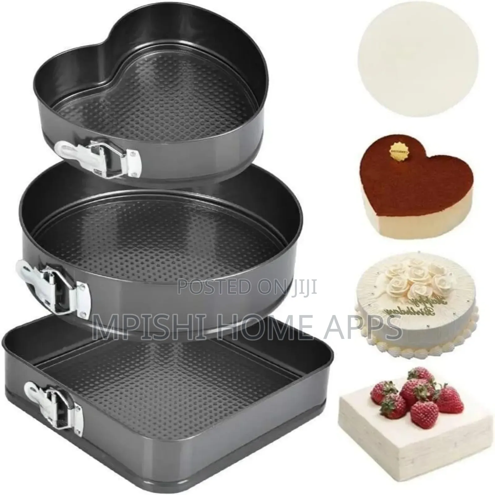 3pcs Cake Baking Tins