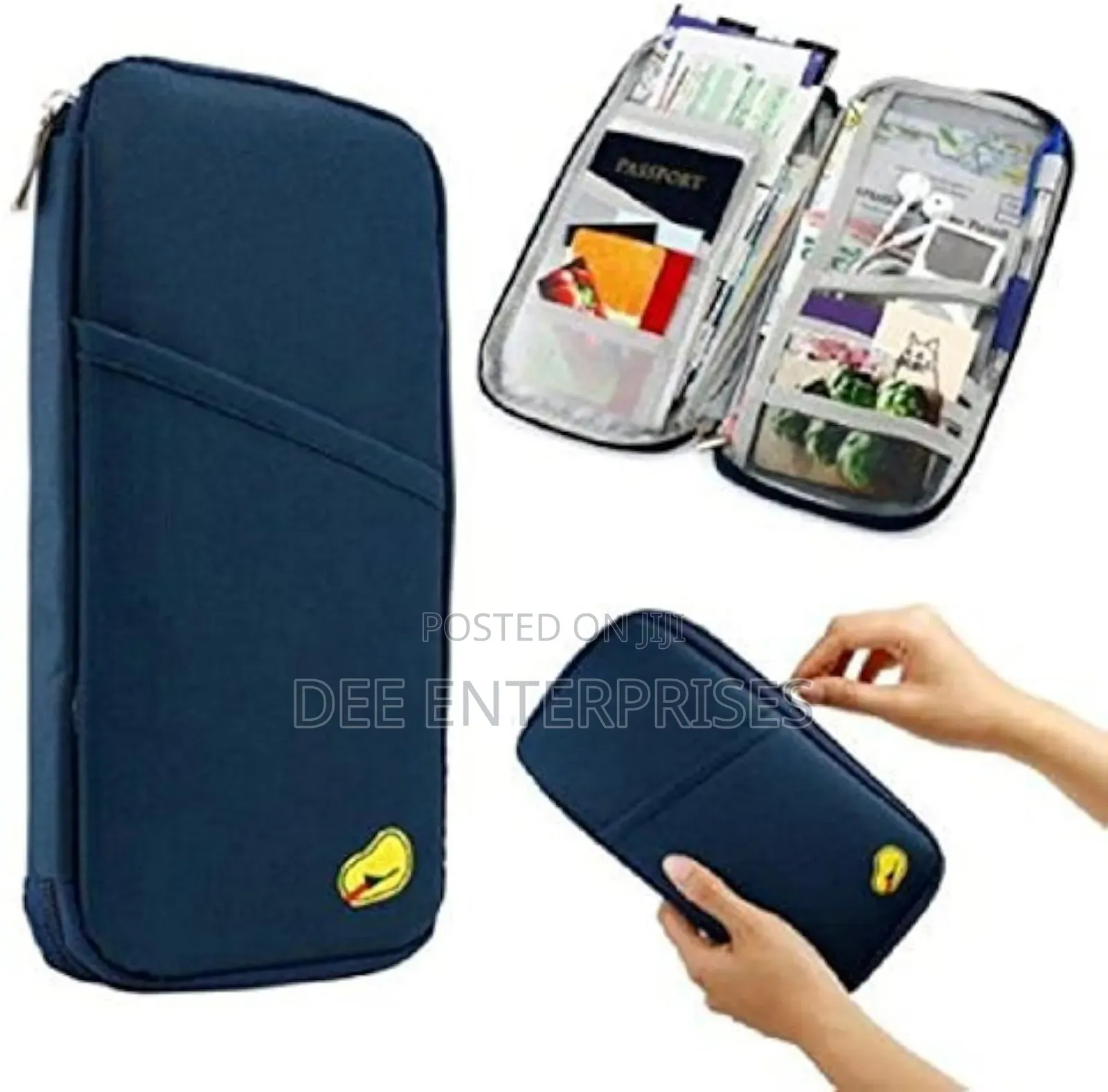 Small Multifunctional Travel Passport and Document Organizer