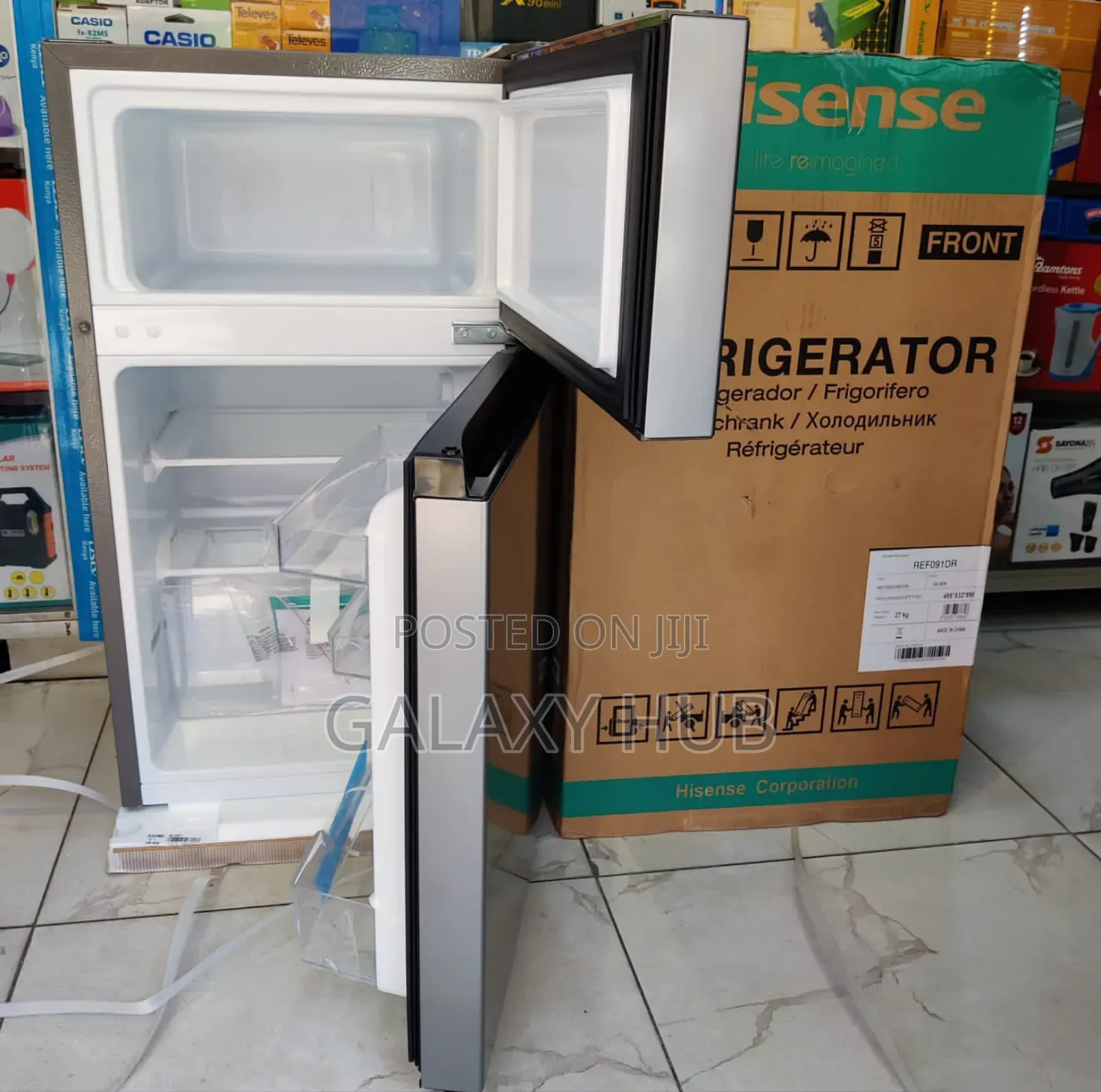 Hisense Ref091dr-91l Double Door Refrigerator+5 Years Warranty