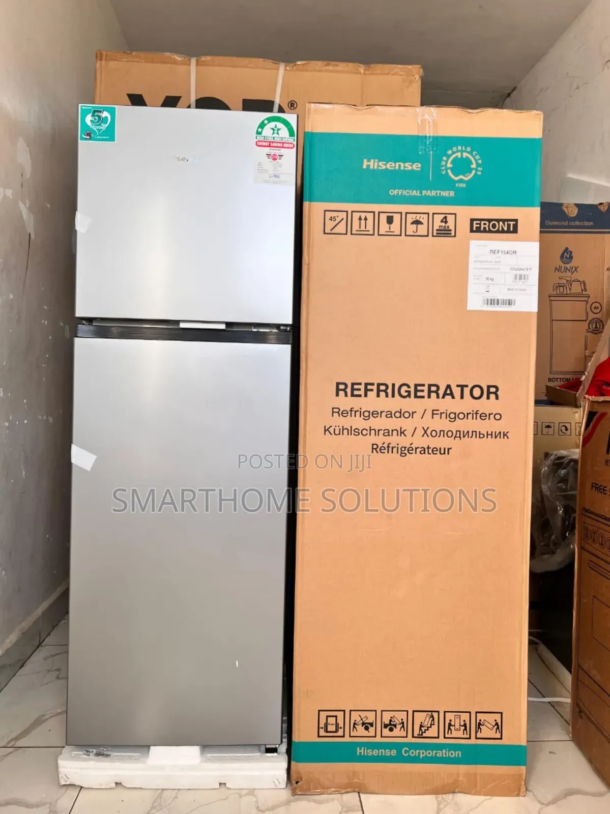 Hisense Double Door-154l Ref154dr Fridge