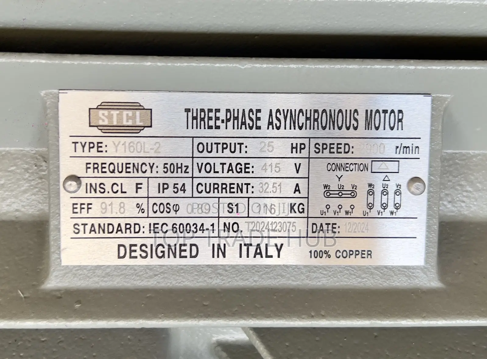 Stcl Italy Three Phase Electric Motor 25hp 2900rpm(High Speed)