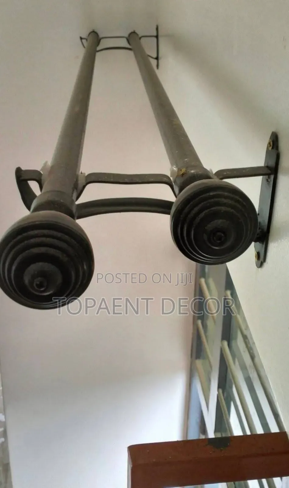 Sheer Rod And Curtain Rod , Heavy Duty Powder Coated
