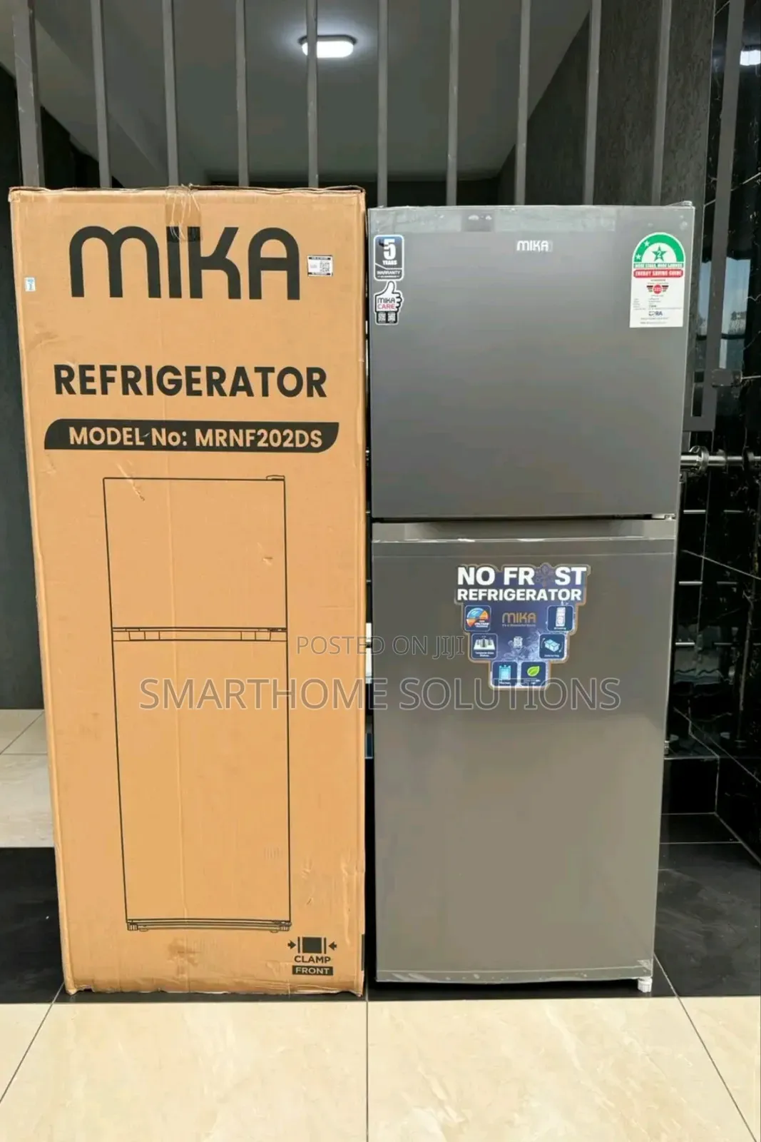 Mika 202l No Frost Double Door Top Mount Freezer Mrnf202ds
