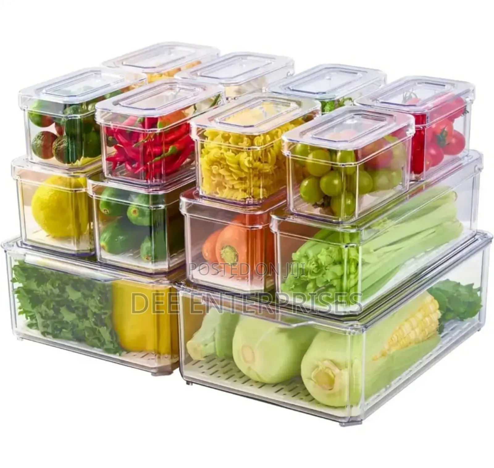 14pcs Stackable Fridge Storage Organizers