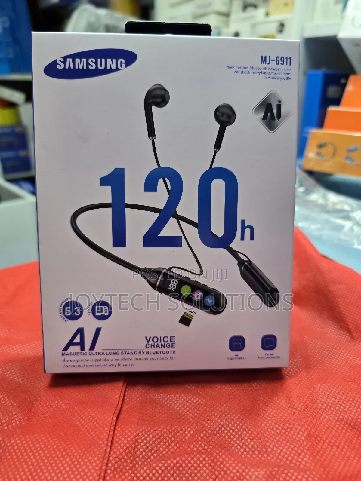 Bluetooth Earplug Headphones, Neckband Wireless Earbuds Earplugs