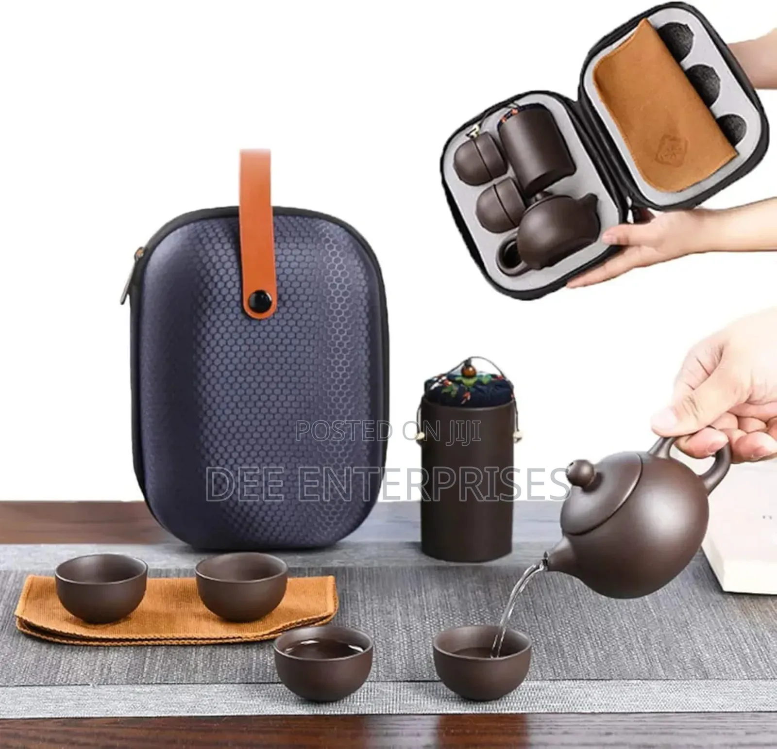 Travel Ceramic Kung Fu Teapot Set
