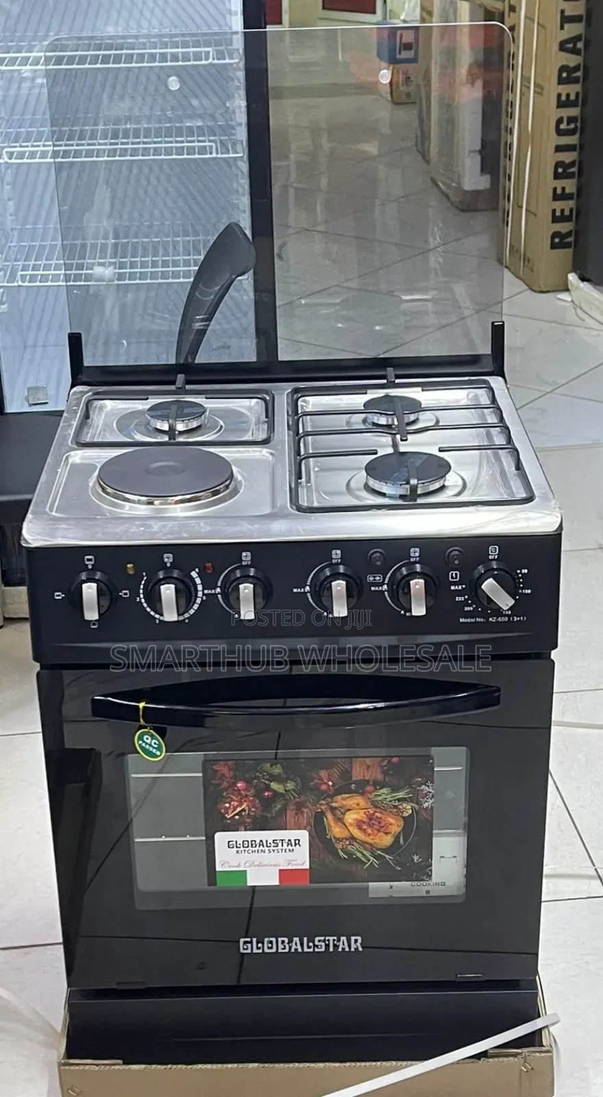 Black 60*60 Globalstar Jet 3+1 Standing Cooker W