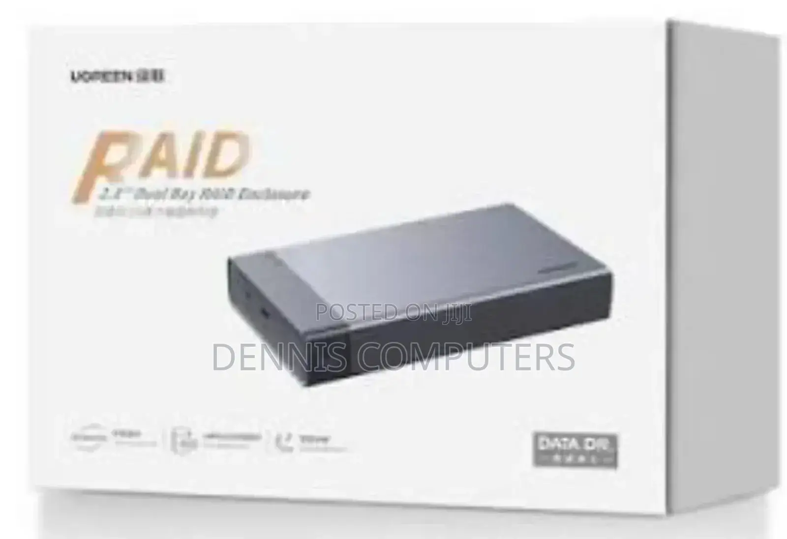 Ugreen 2.5" Sata Dual Bay Raid Hard Drive Enclosure - Cm381