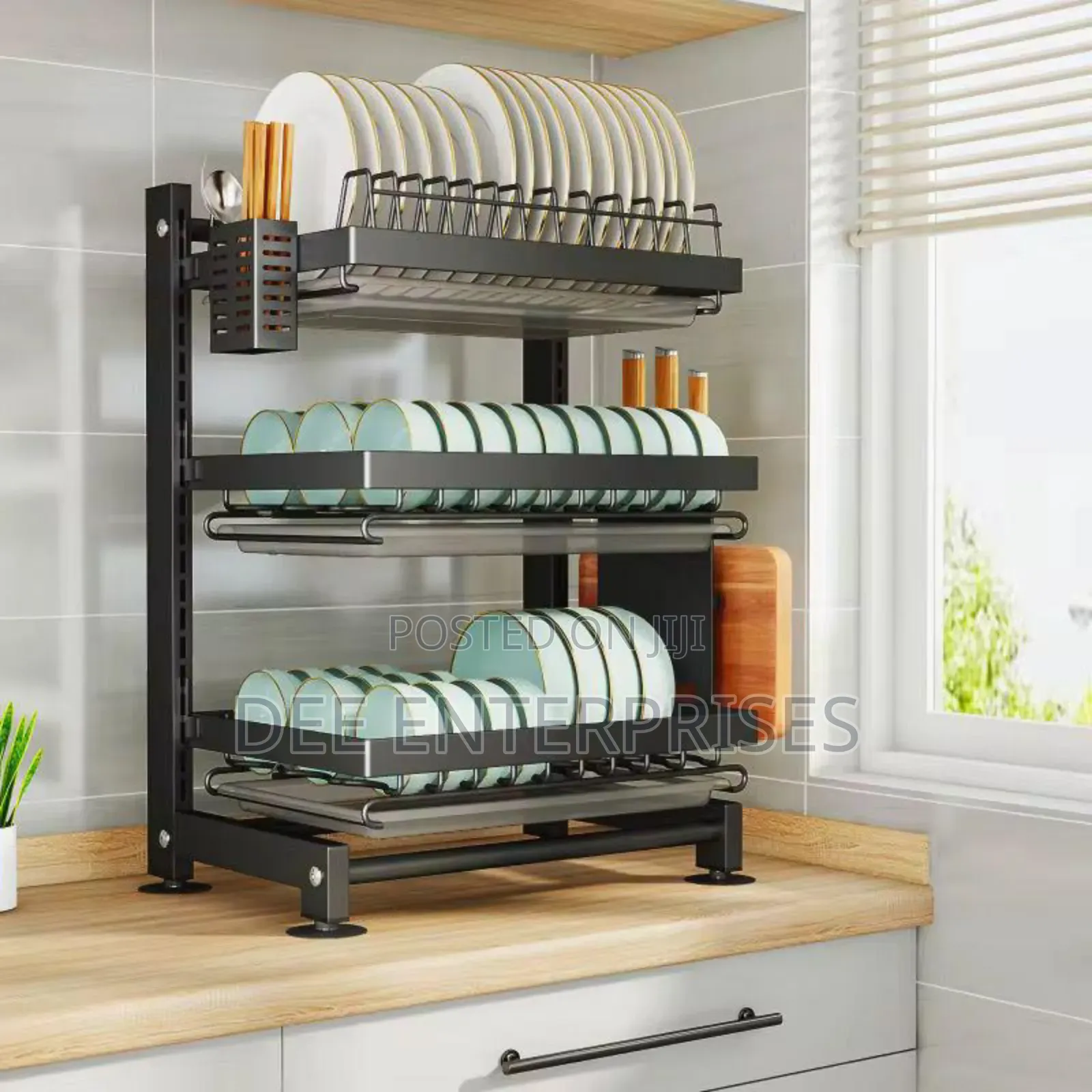 3 Layer Wall Adjustable Kitchen Rack