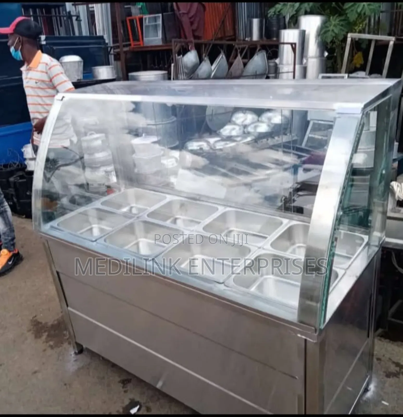 Stainless Steel 4ft Food Warmer Display