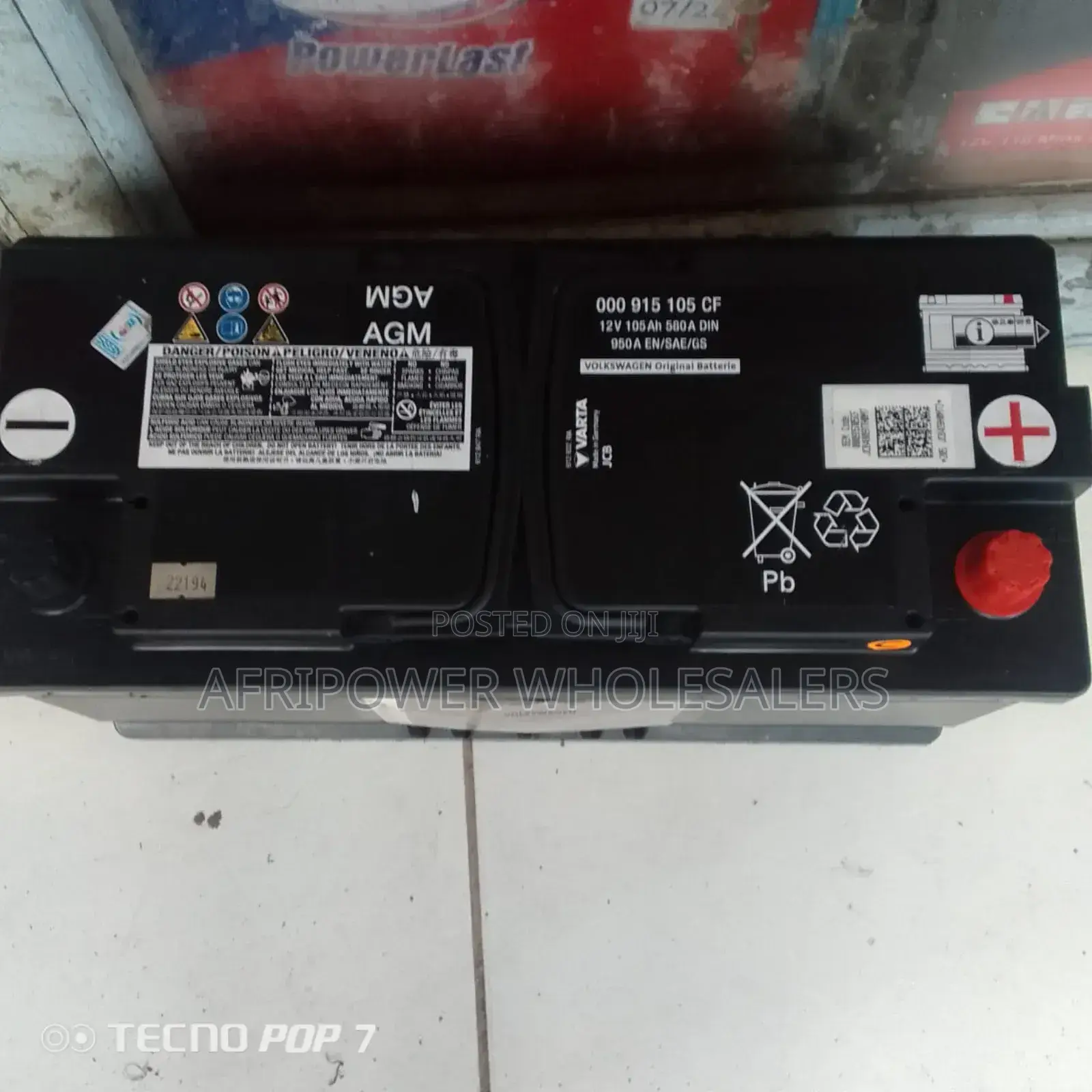 Varta Din 105 Agm Battery
