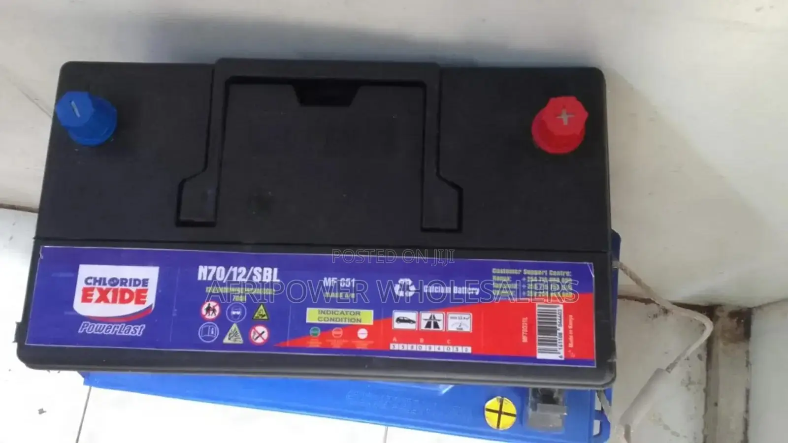 Chloride Exide N70 Car Battery Maintenance Free