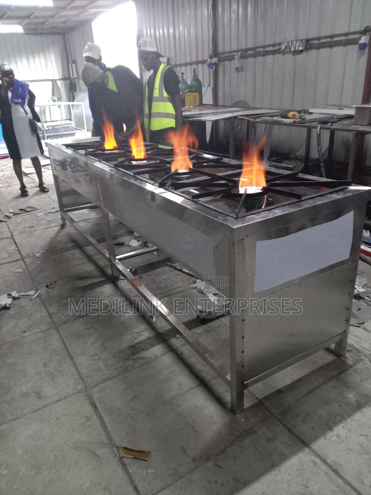 Stainless Steel Customized Commer Cooker 4 Burner