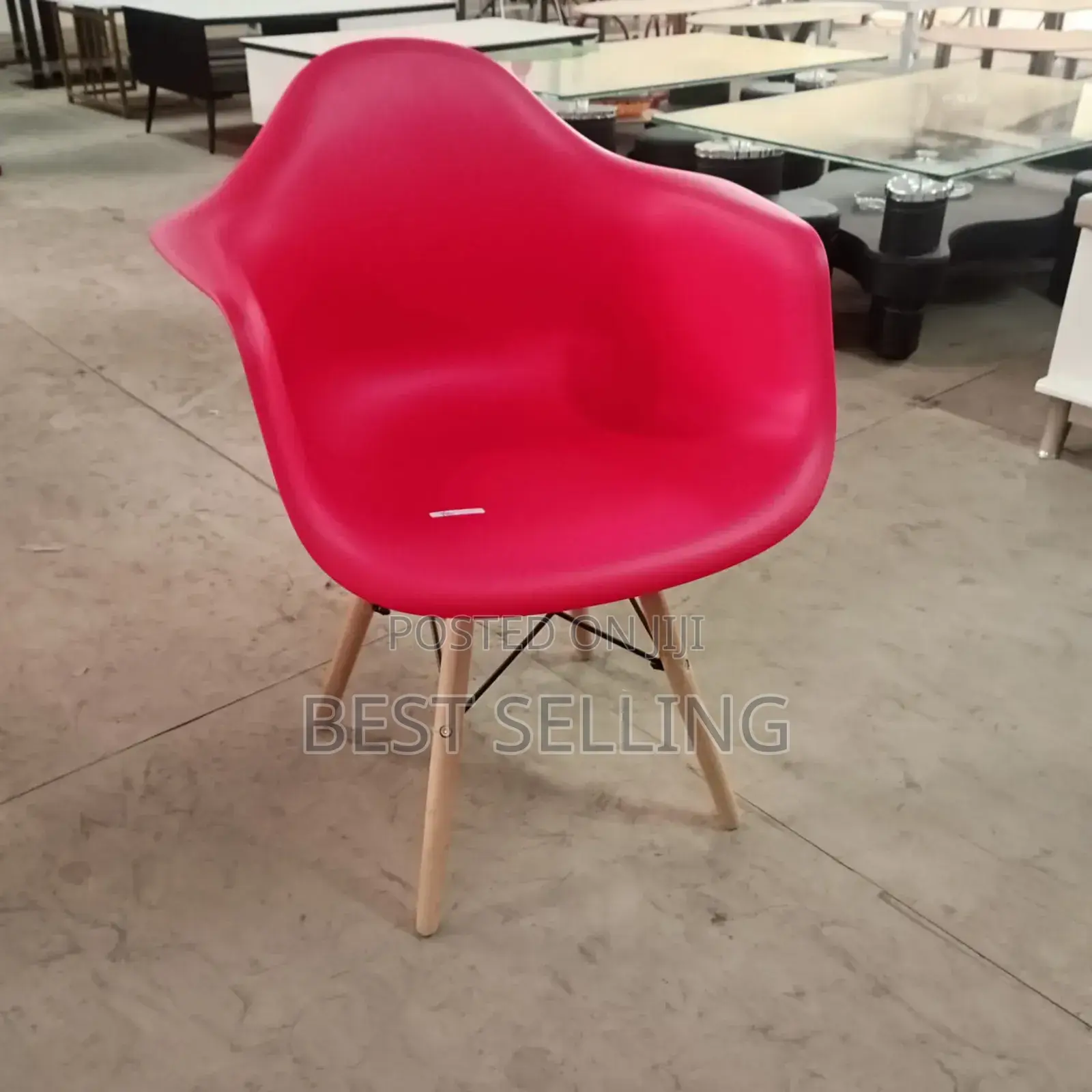 Red Color Study Chair