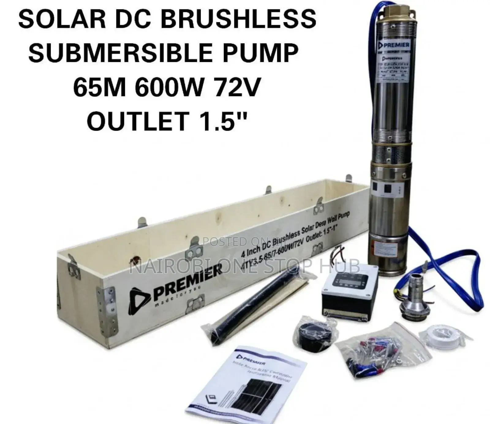 Solar Dc Brushless Submersible Pump.