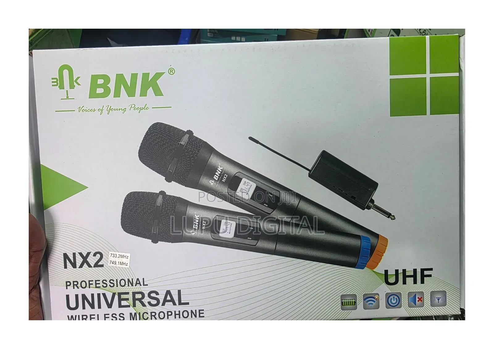 BNK Nx2 Professional Uhf Dual Wireless Microphone