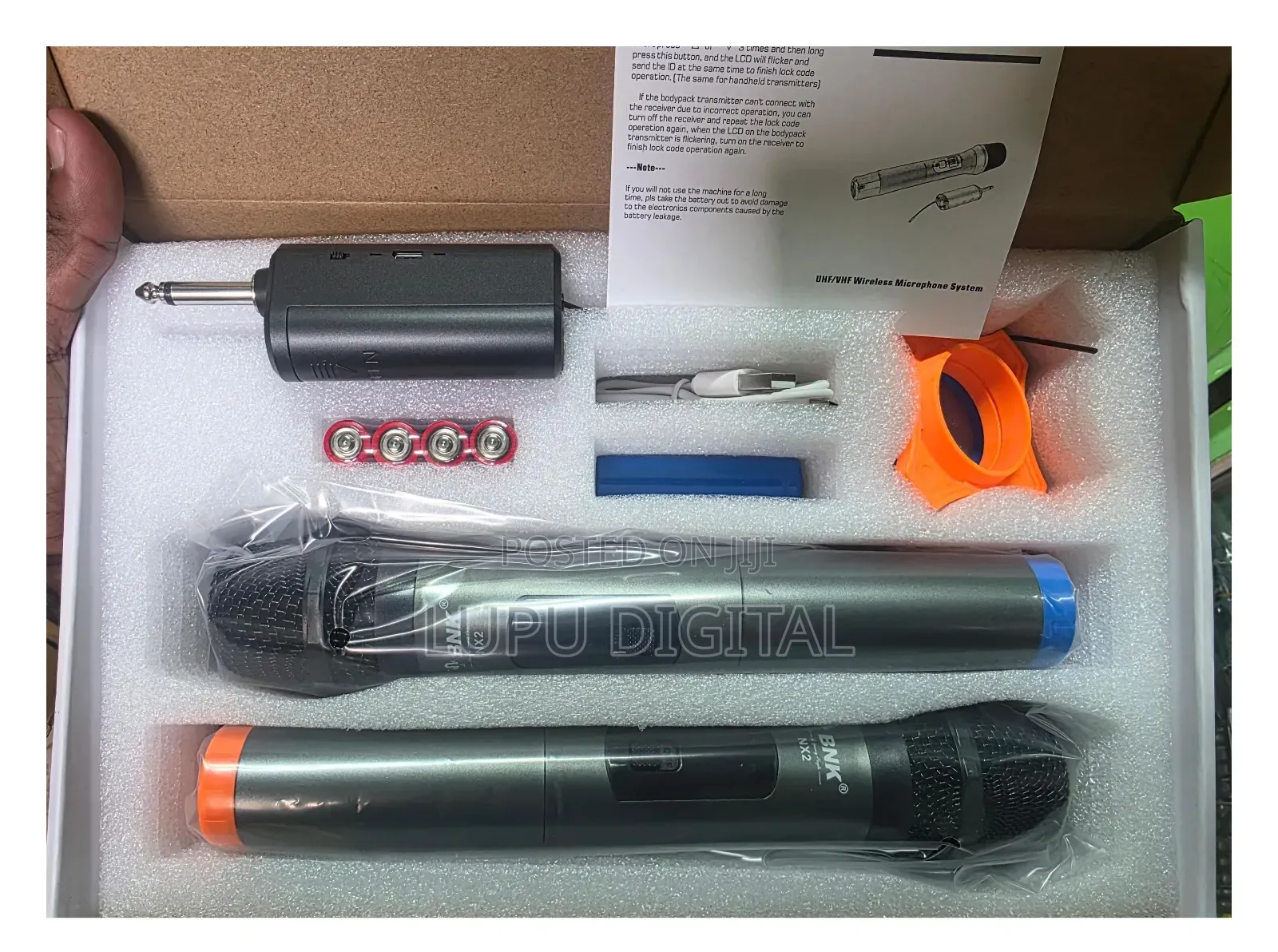 BNK Nx2 Professional Uhf Dual Wireless Microphone