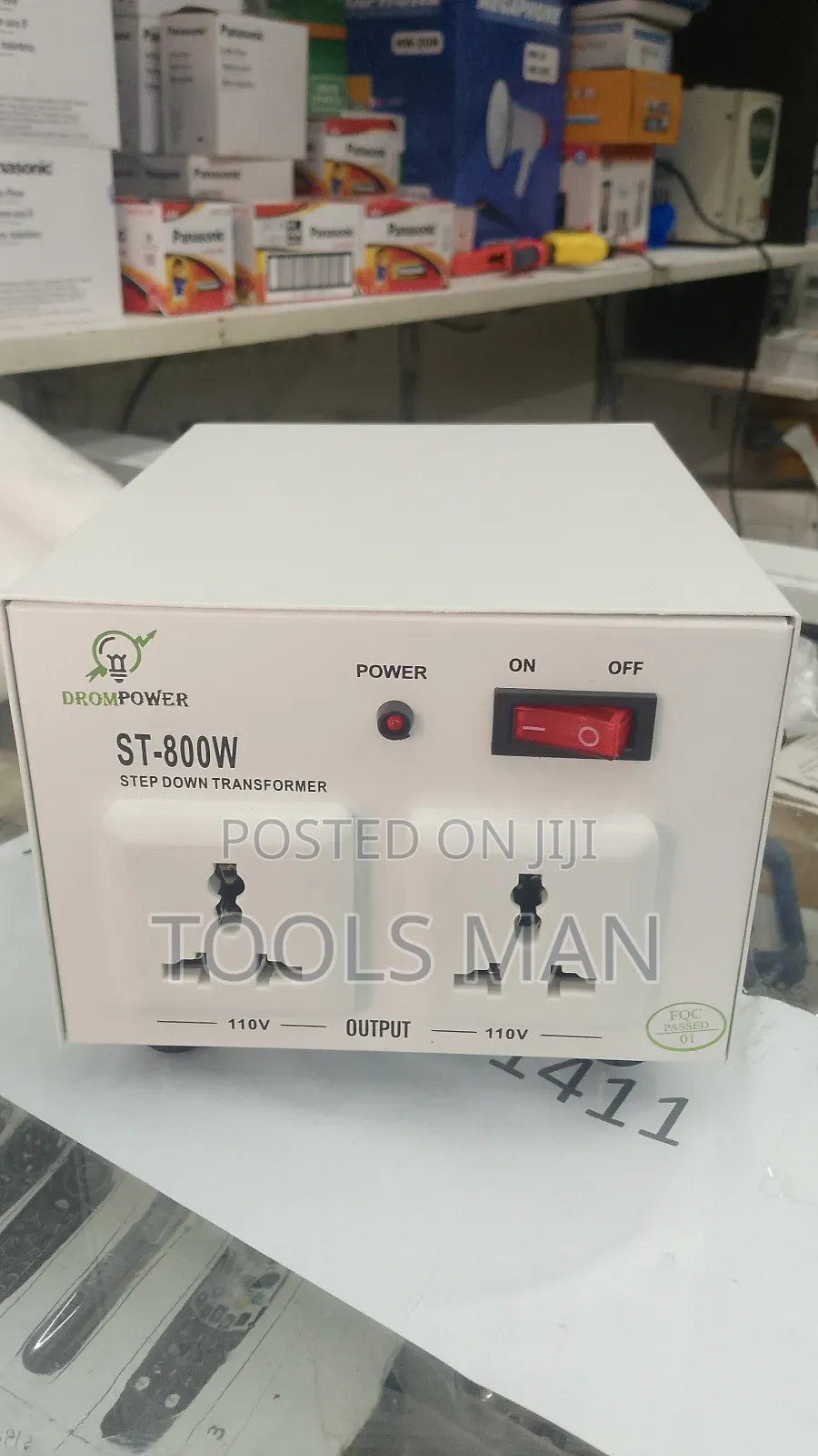 Drom Power St-800w Step-Down Transformer.