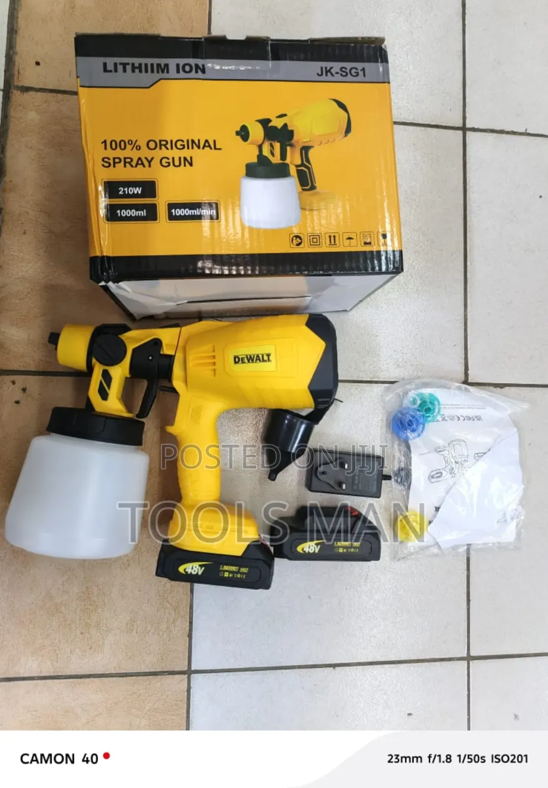 Dewalt Cordless Paint Sprayer Kit 48v.