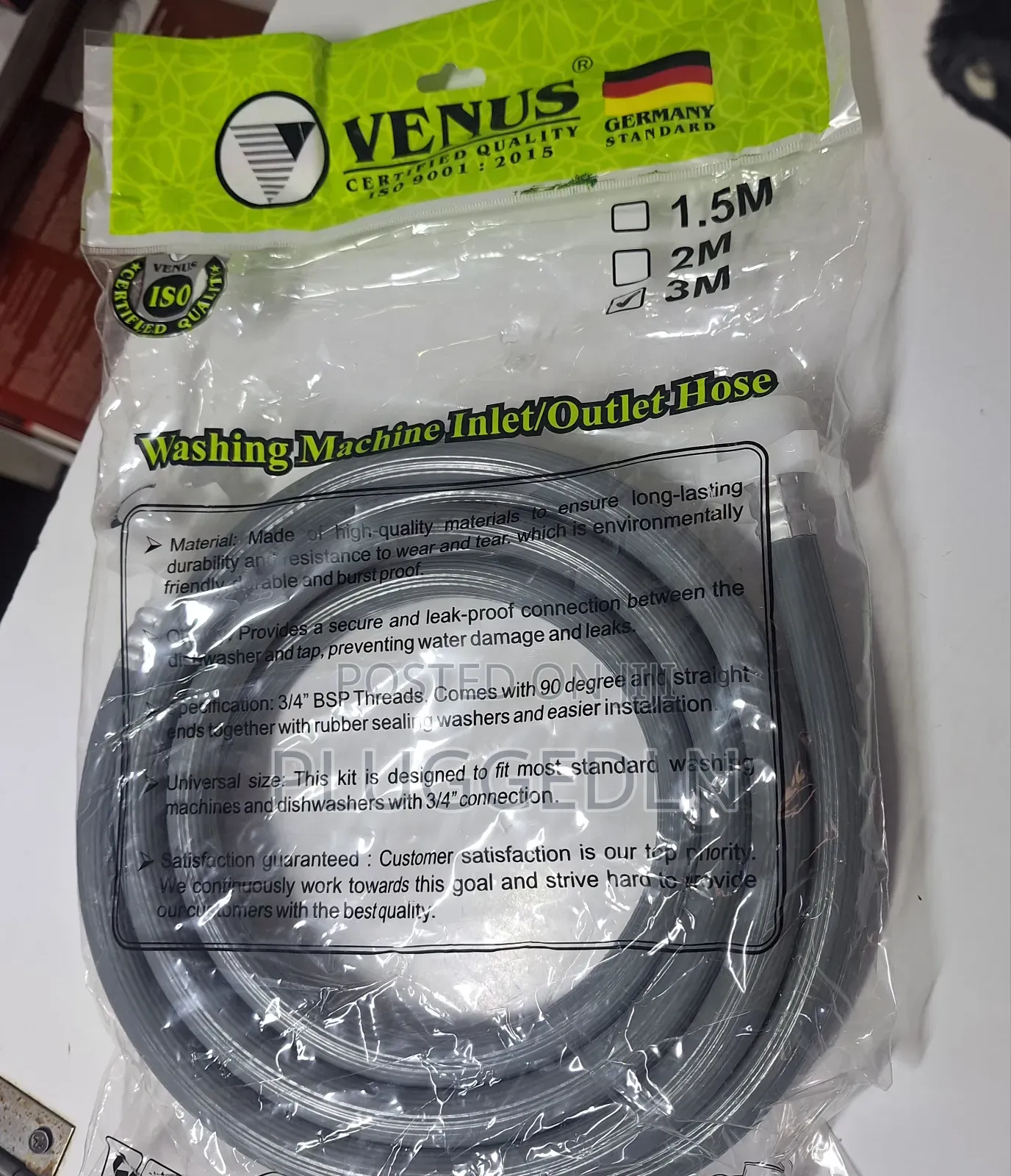 Venus Washing Machine Inlet Pipe* – 3 Meters*