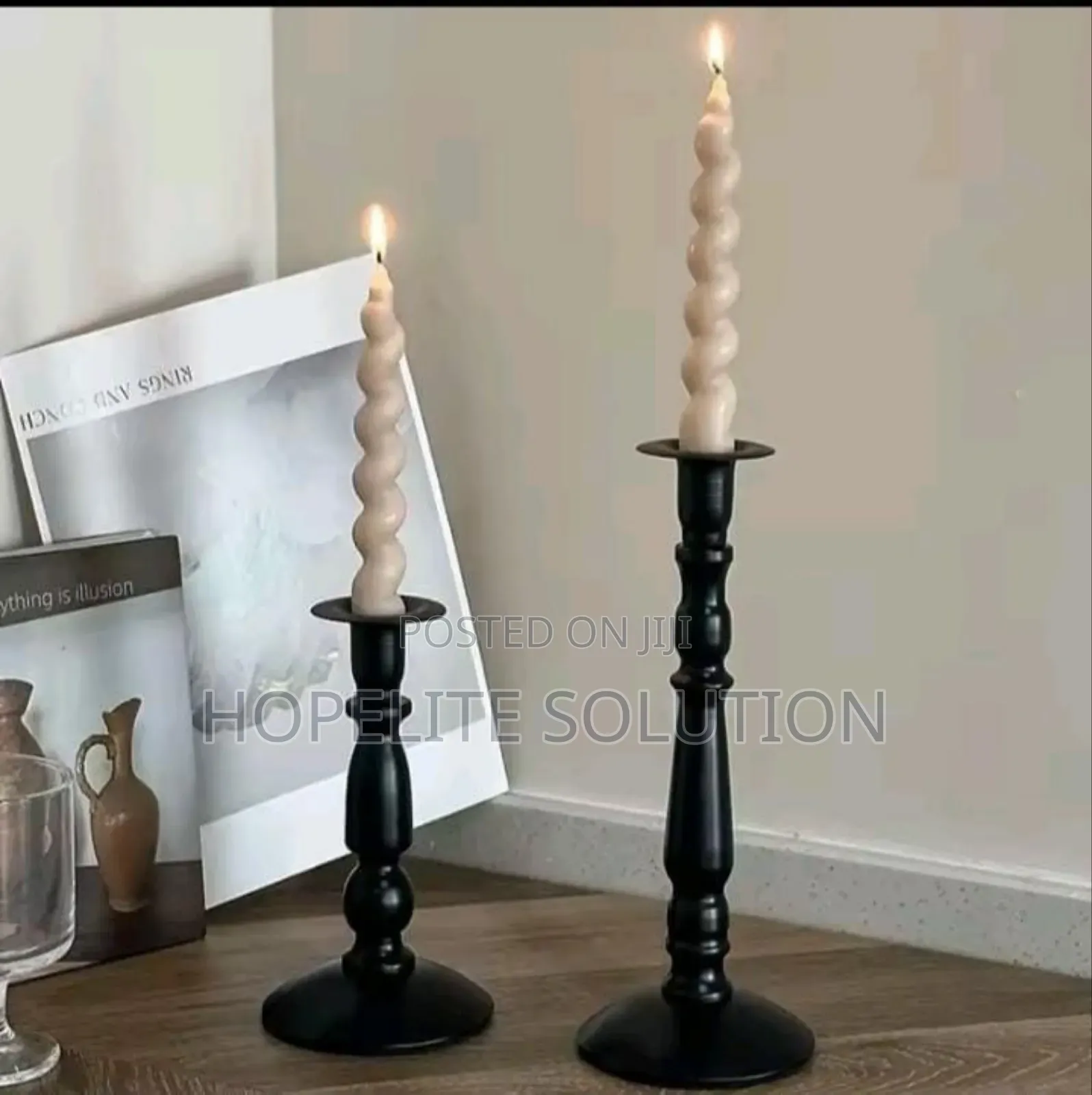Metallic Candle Holders