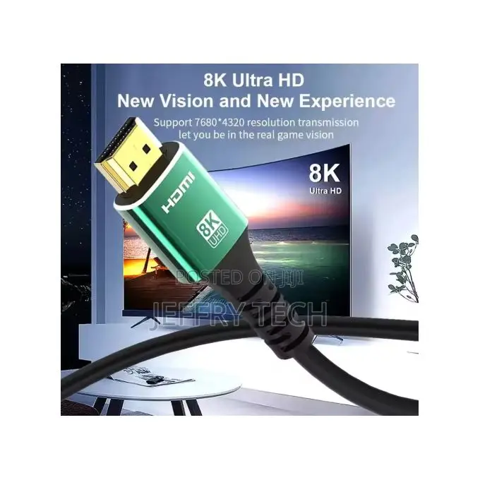 Hdmi 2.1 Cable 60hz 120hz 48gbps Earc Arc HDCP HDR for Rtx, Pc,