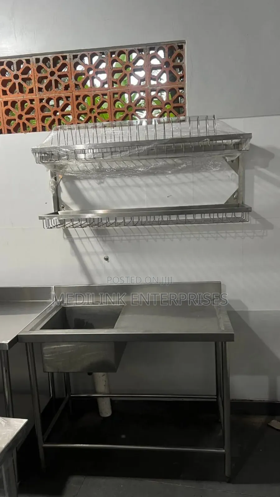 Stainless Steel Wall Racks and Installation