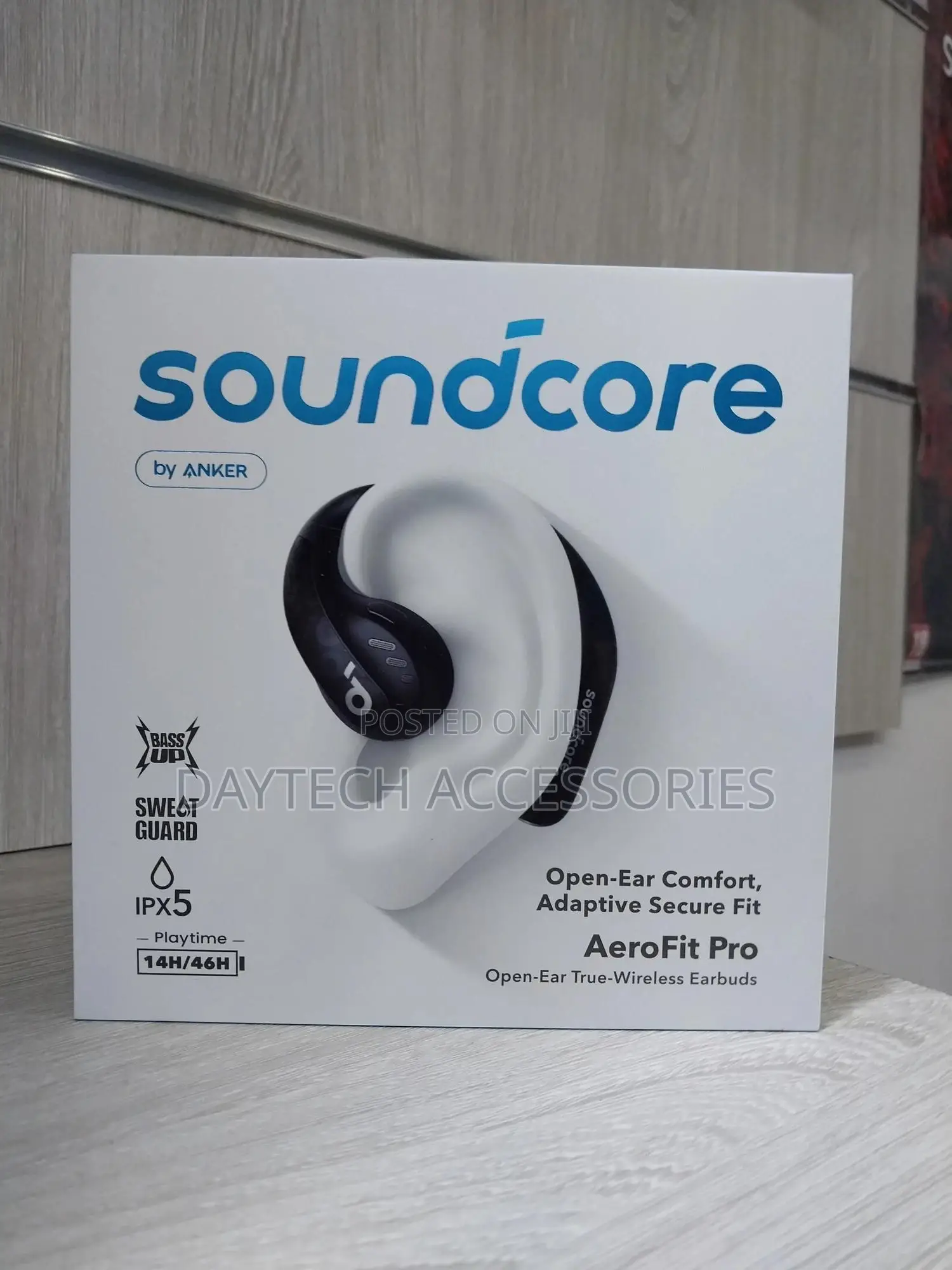 Soundcore by Anker Aerofit Pro Open-Ear Headphones Ergonomic Design.