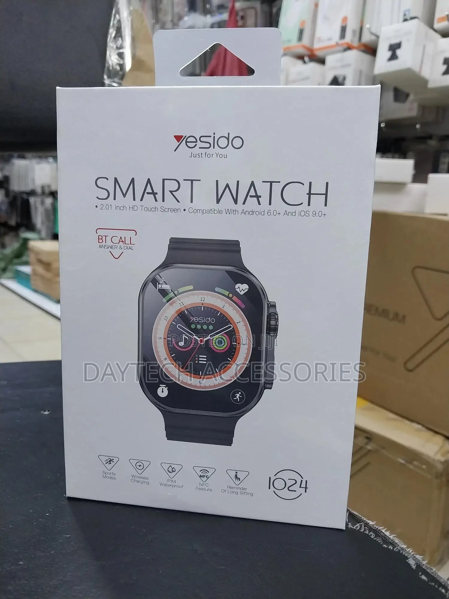 The Yesido Io24 Smart Watch Packaging.