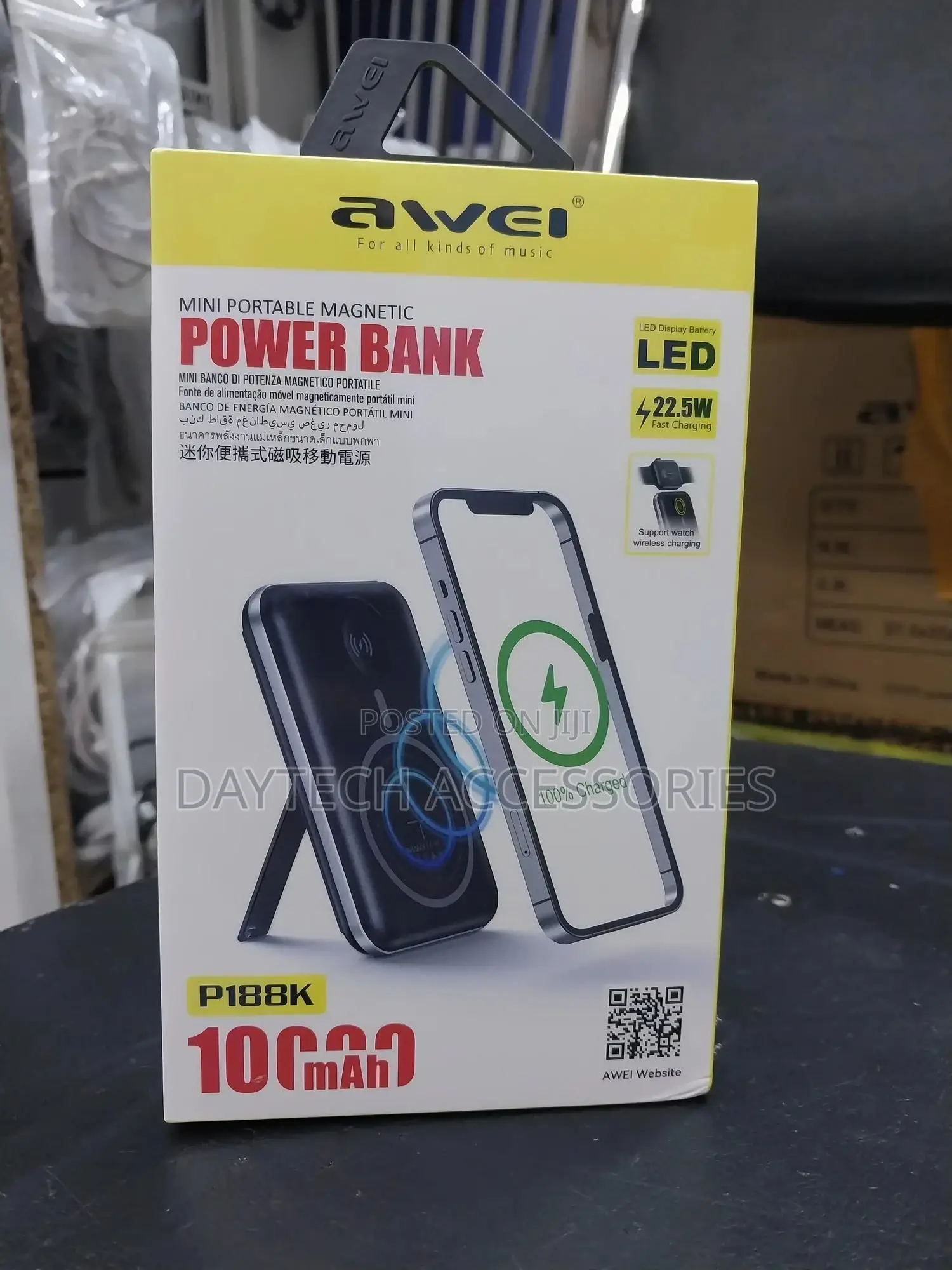 Awei P188k 10000mah Wireless Magnetic Powerbank