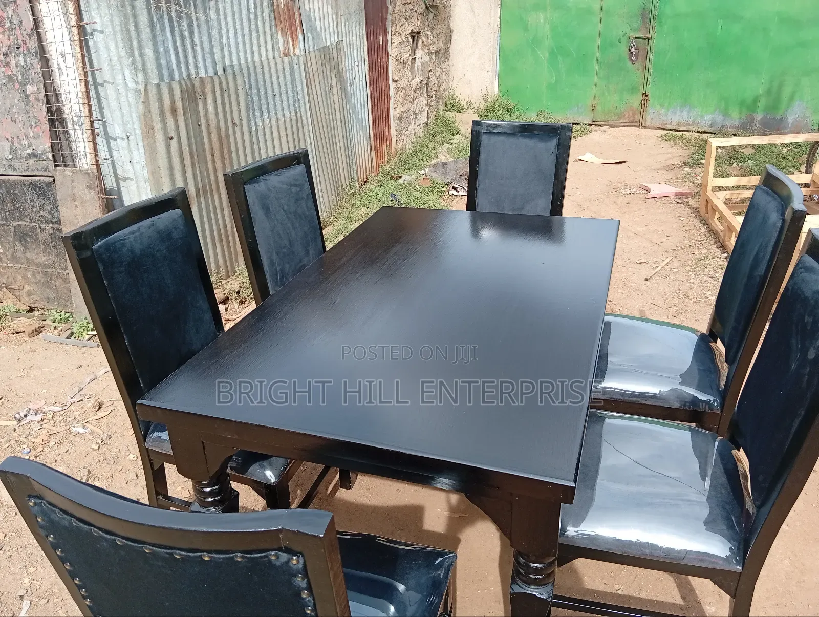 Black Stable 6 Seater Dining Tables