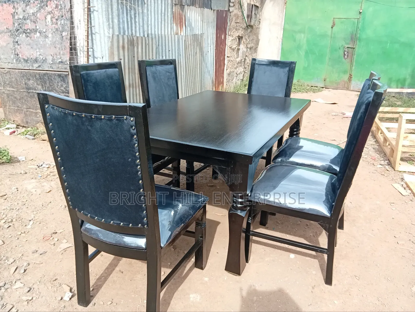 Black Stable 6 Seater Dining Tables