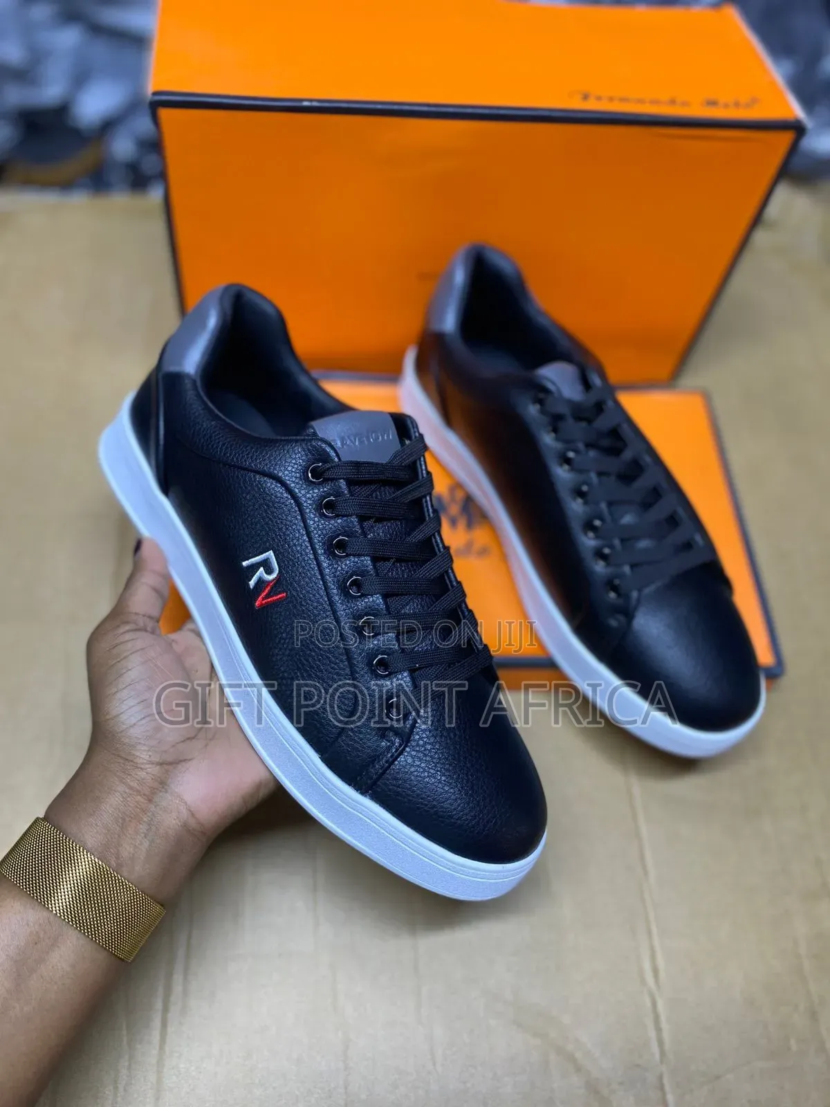 Black Leather Smart Casual Shoes