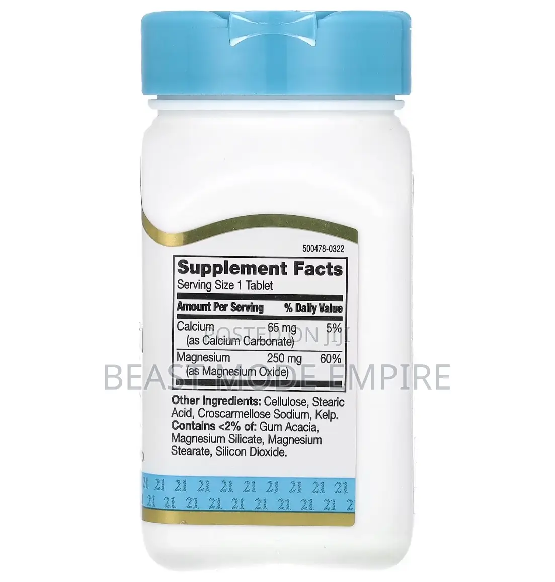 Magnesium 110tablets Made in Usa