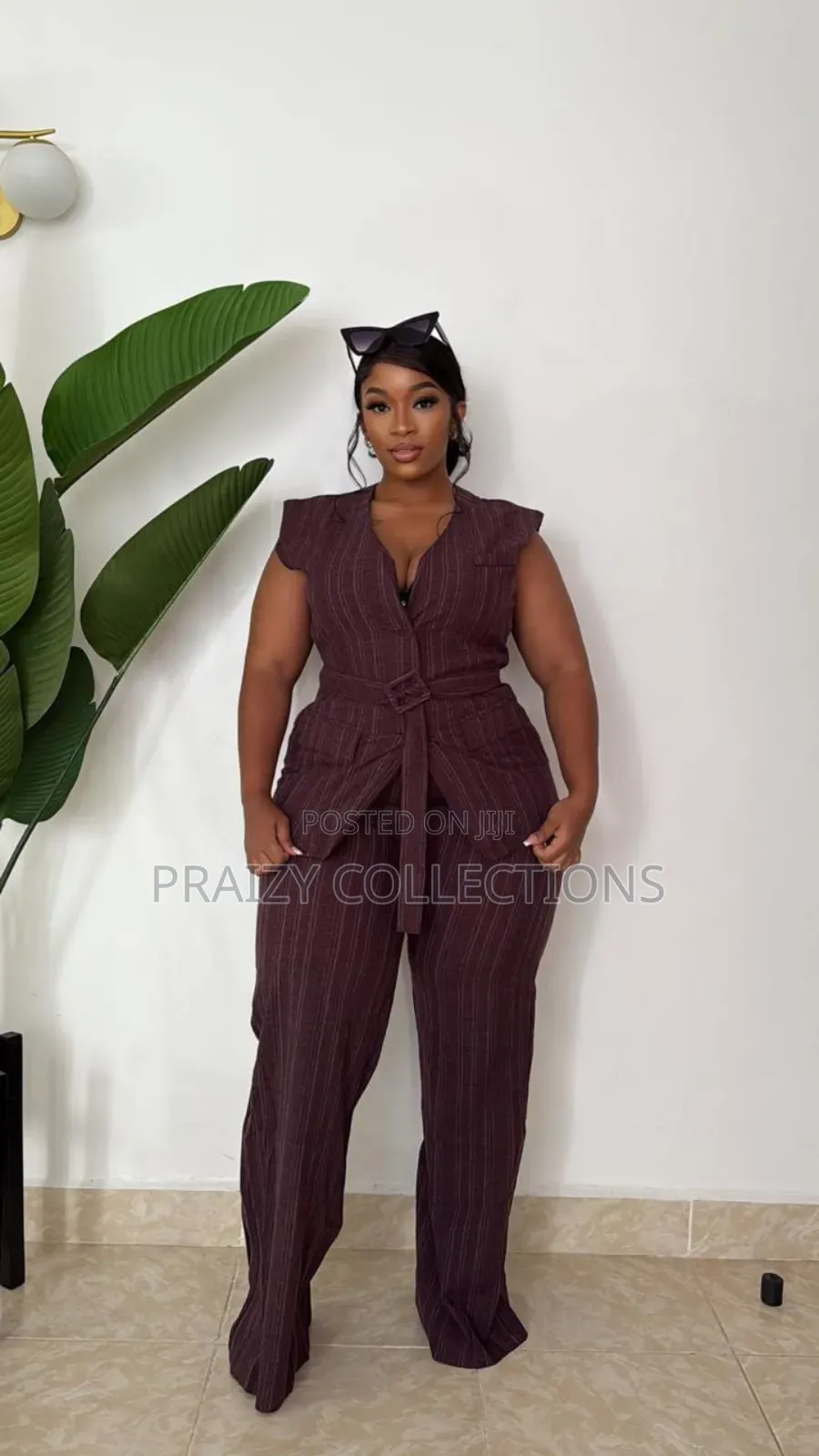 Classy High Quality 2-Pieces Ladies Trouser Suit Set