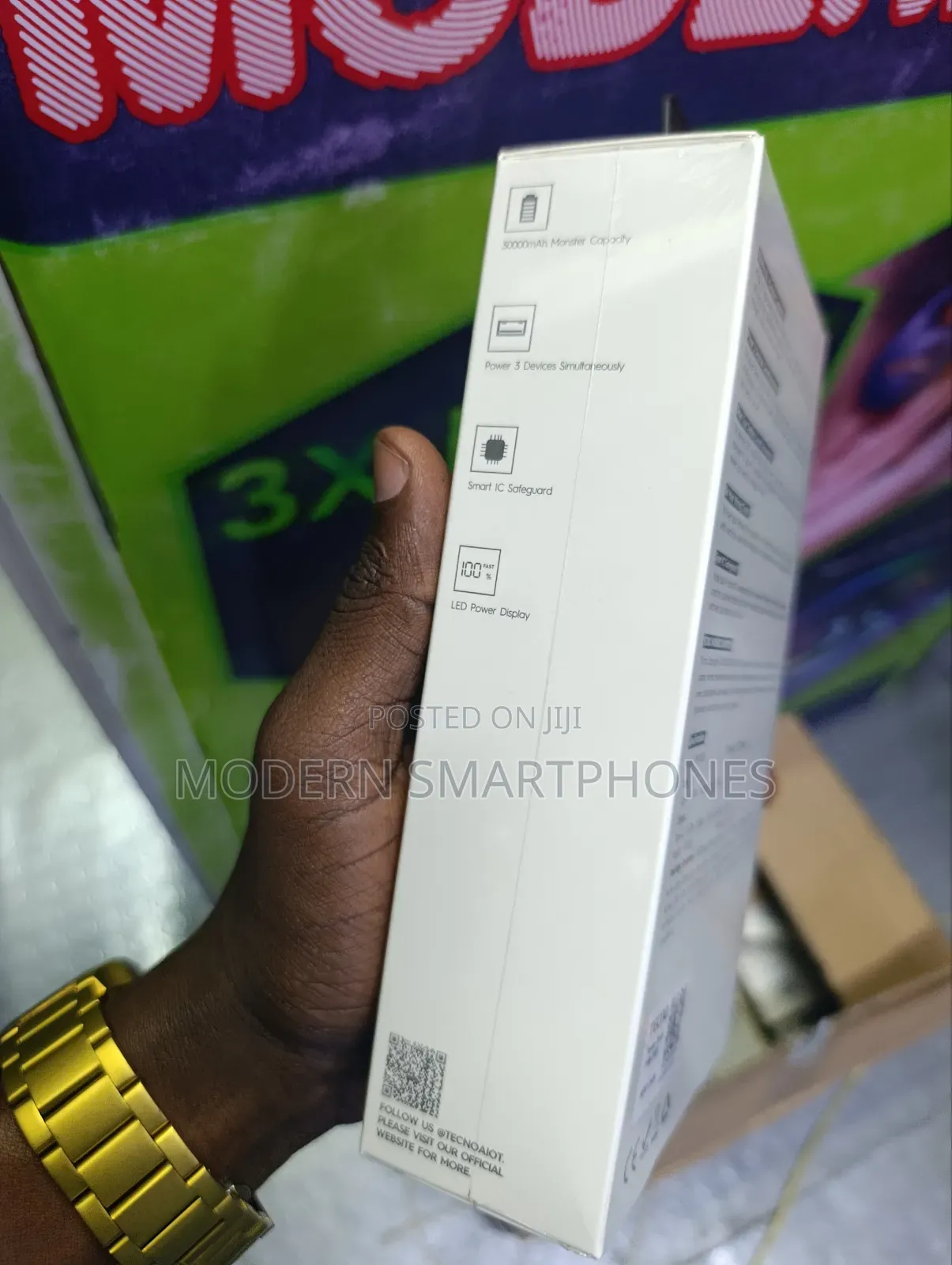Tecno Omini Tank  30000mah Potable Powerbank