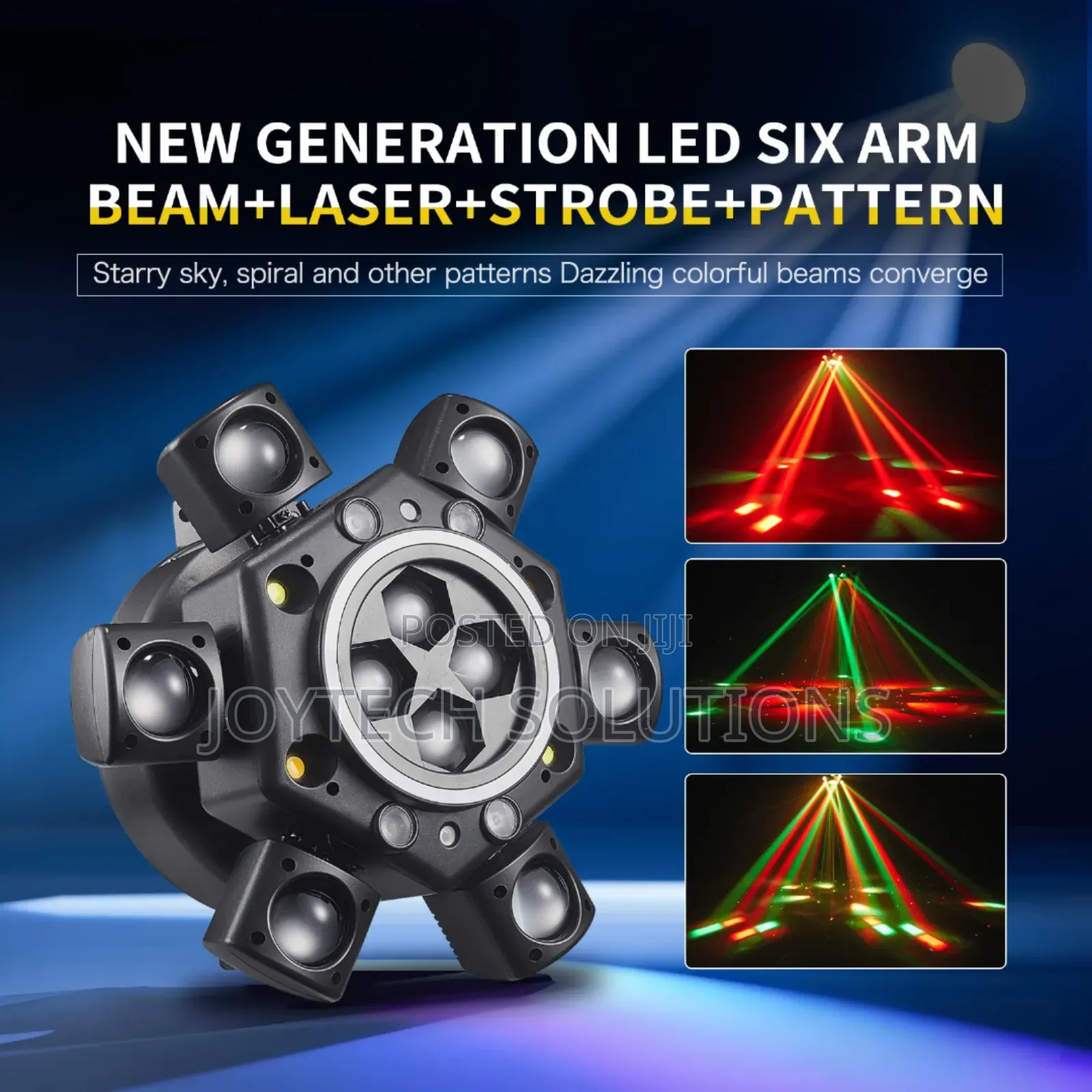 6-Arm 150w RGBW Bee-Eye Spider Dj Moving Head Light – Led Stage