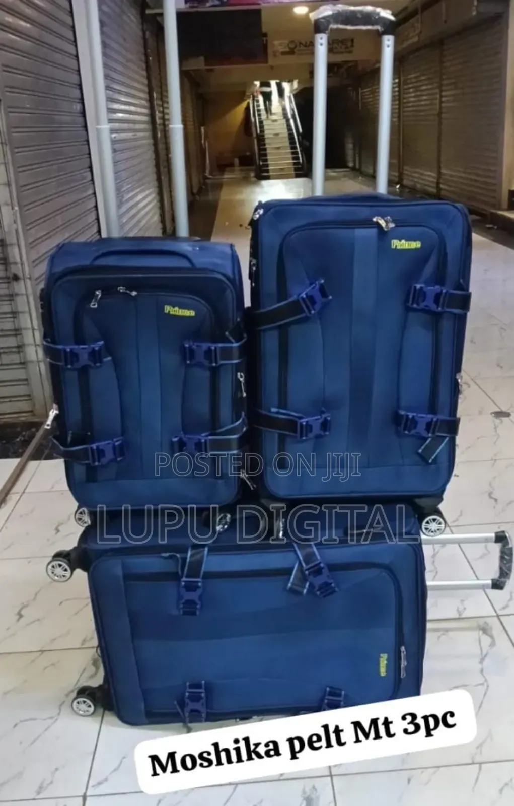 3 Piece Moshika Pelt Travel Suitcases
