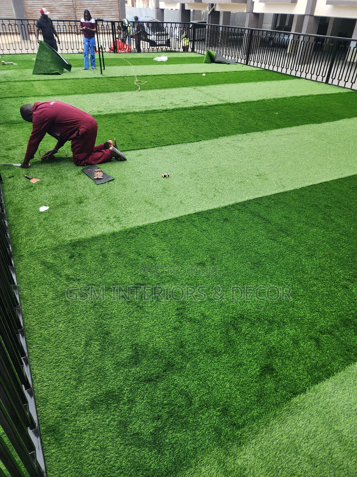 Green Grass Carpets Seamlessly Installed Kitengela