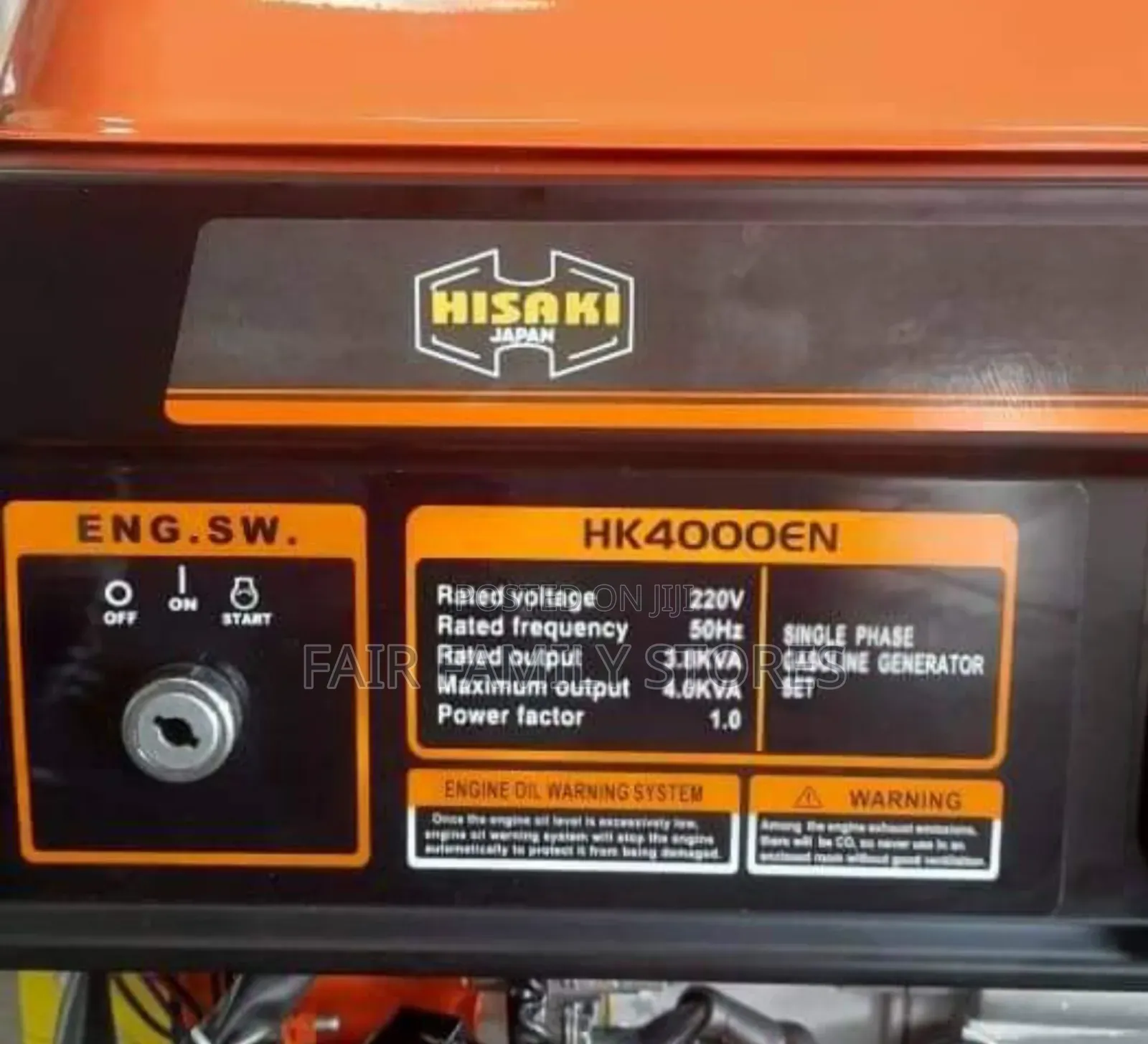 Hisaki Japan Power Generator 3.8kva
