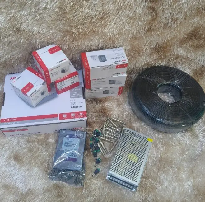 Hikvision 1080p 2mp CCTV System 6 Cameras With 500gb Hard Disk Drive