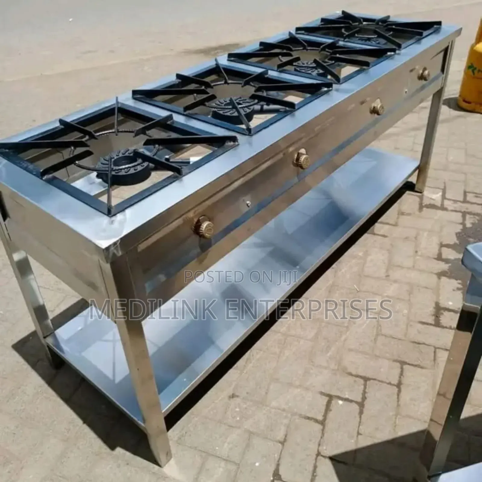 Stainless Steel 4-Burner Cooker
