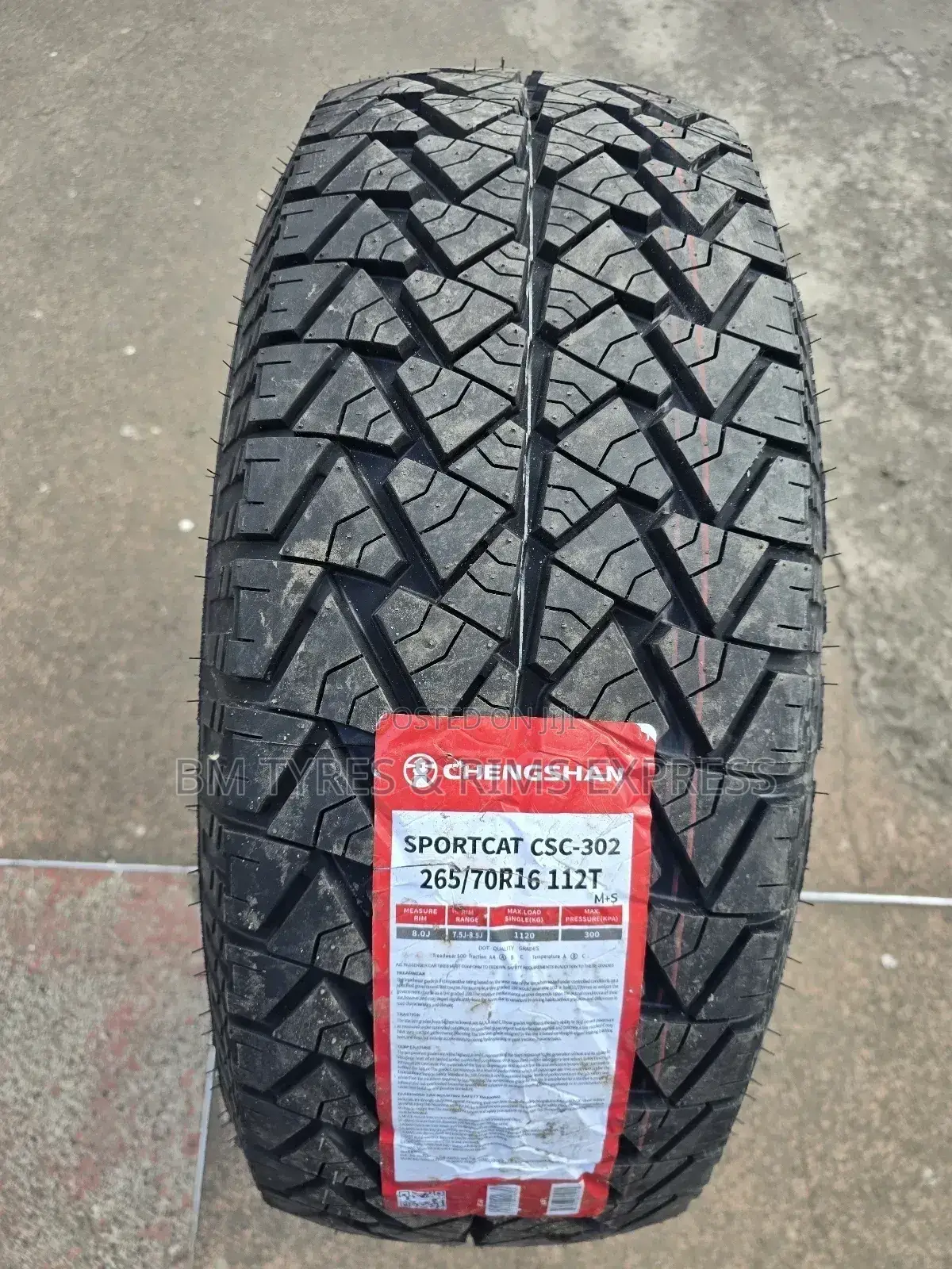 265 /70 R16 Chengshan Tyres (All Terrein)