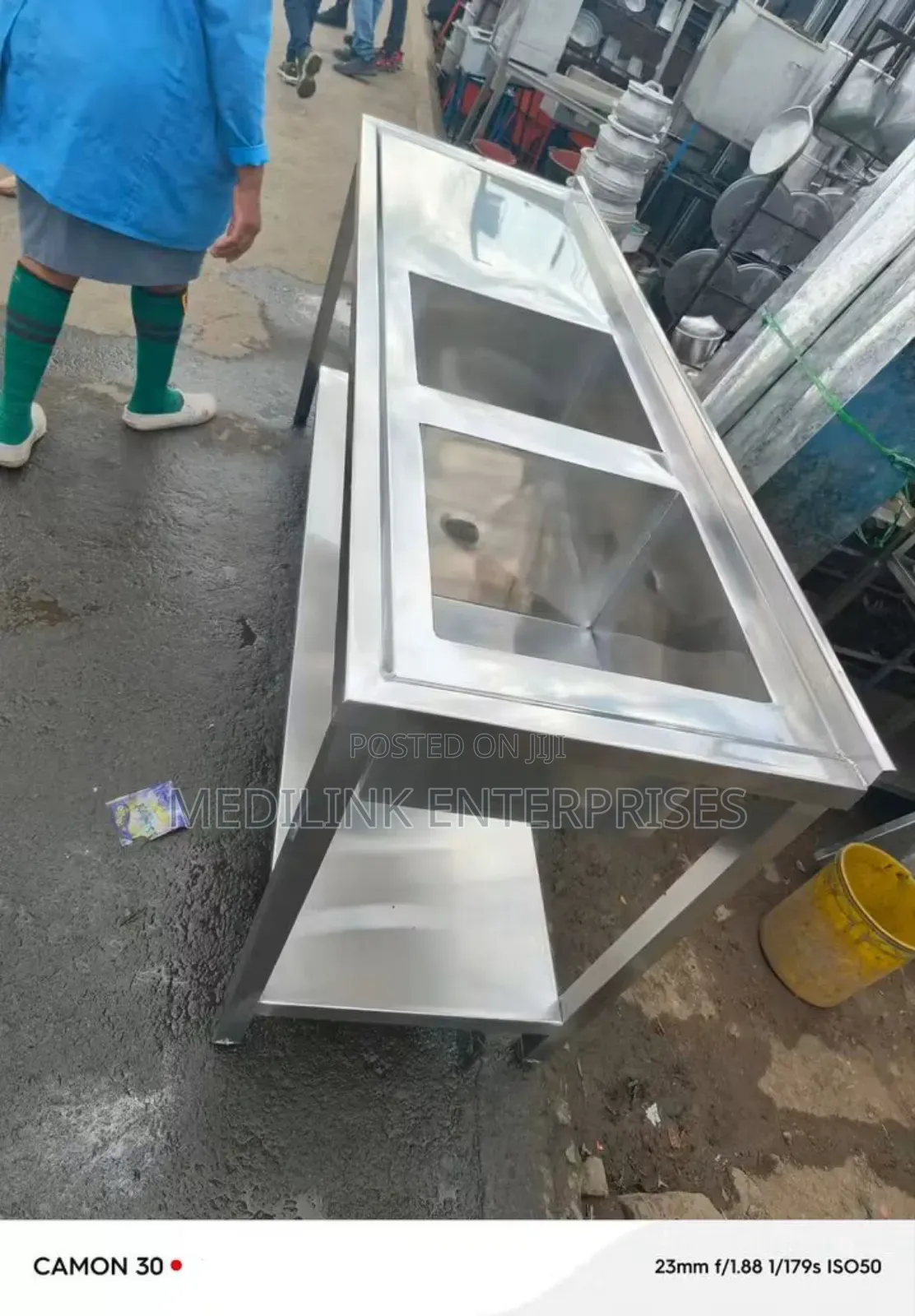 Stainless Steel Double Washing Sinks
